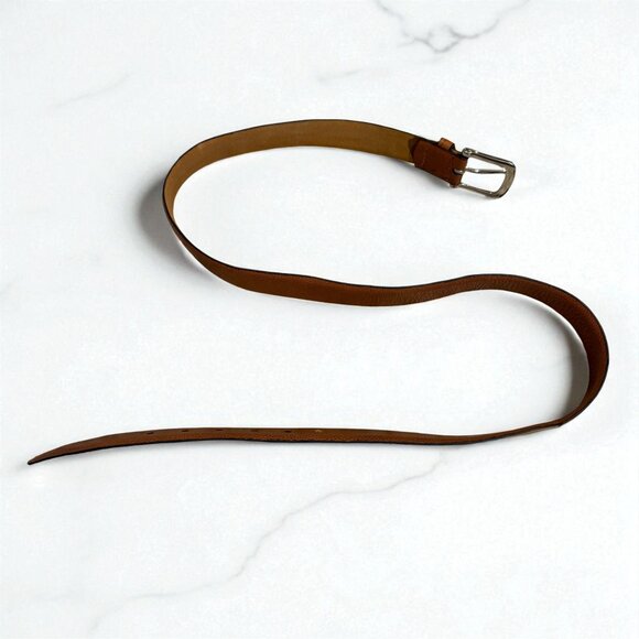 Men's Size 42 Genuine Leather Brown Belt - Picture 6 of 10